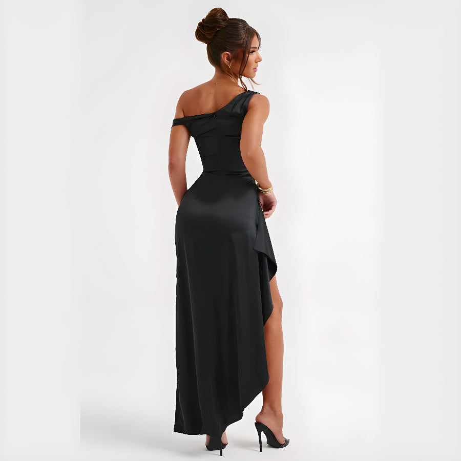 SELENE ONE SHOULDER DRESS