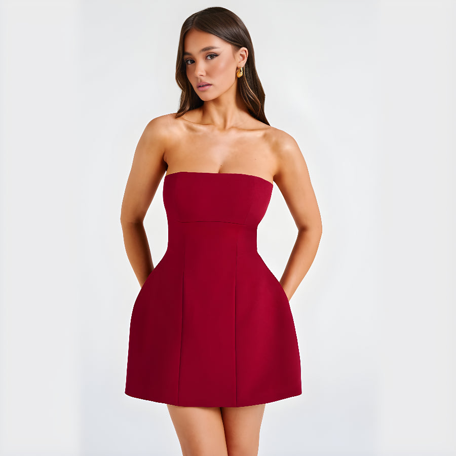 VELINA ROUGE DRESS