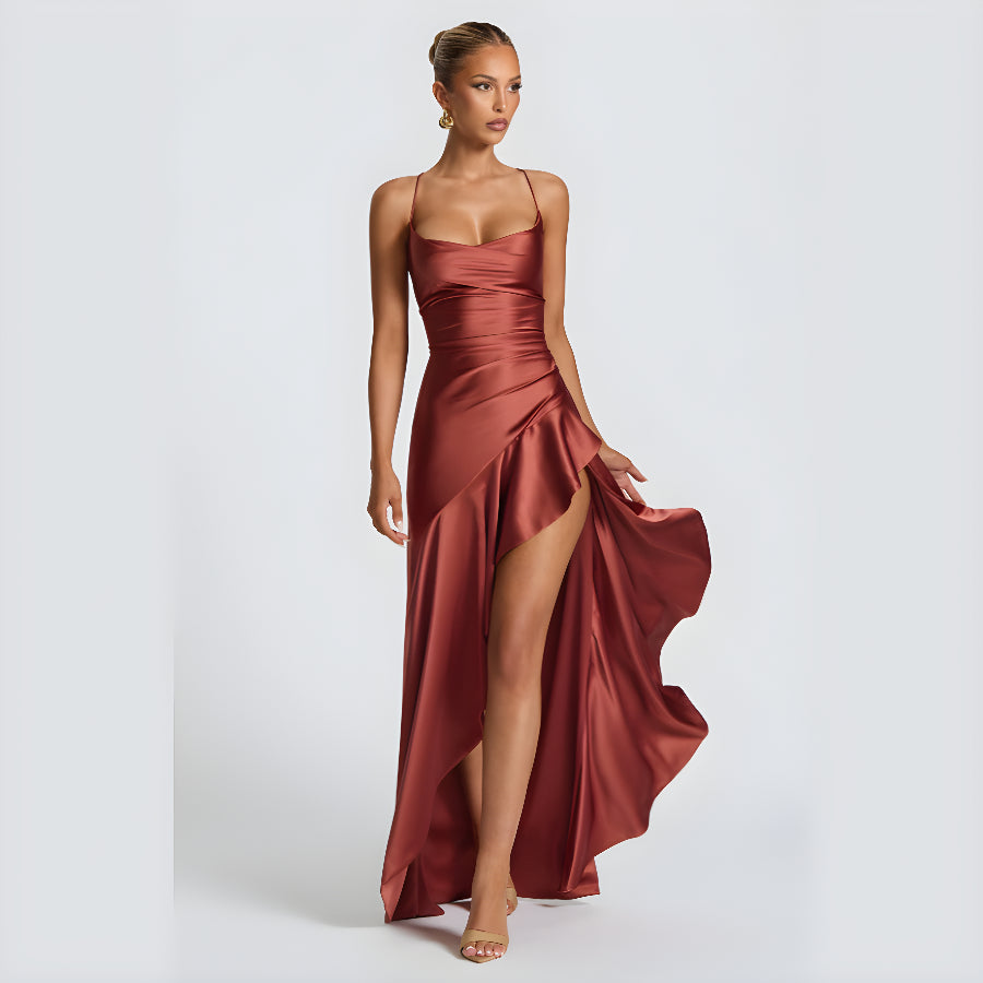 SOLEIL DRAPE DRESS
