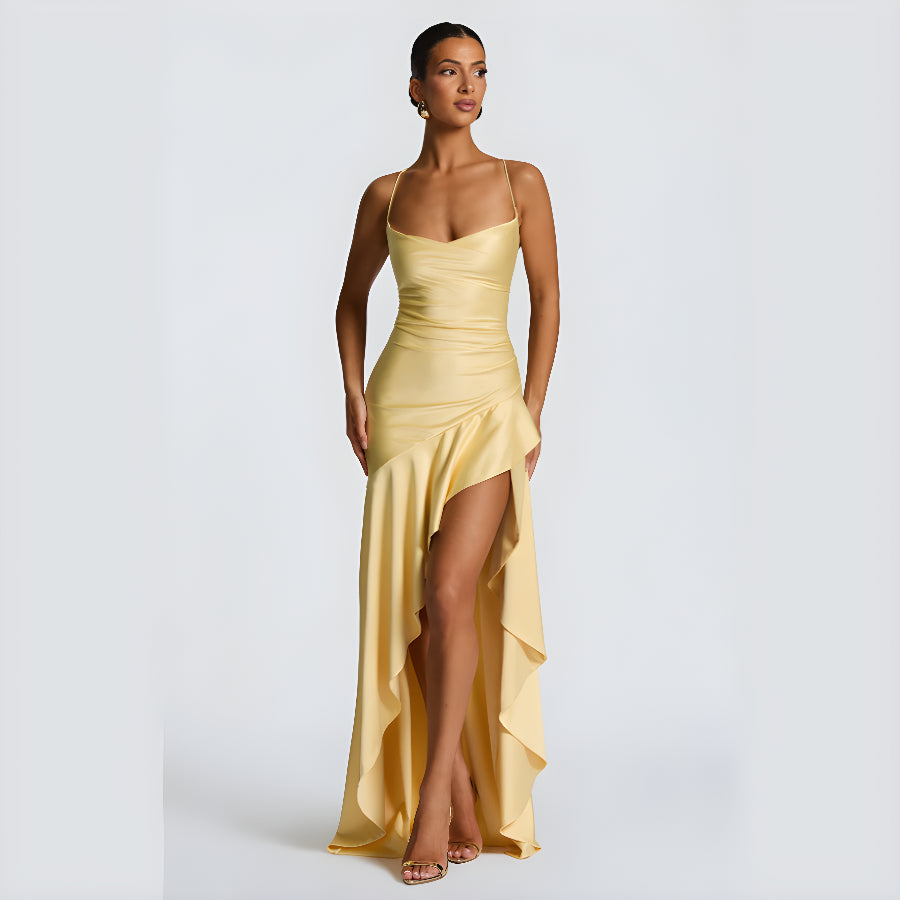 SOLEIL DRAPE DRESS