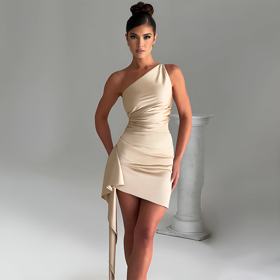 ATHENA ONE SHOULDER DRESS