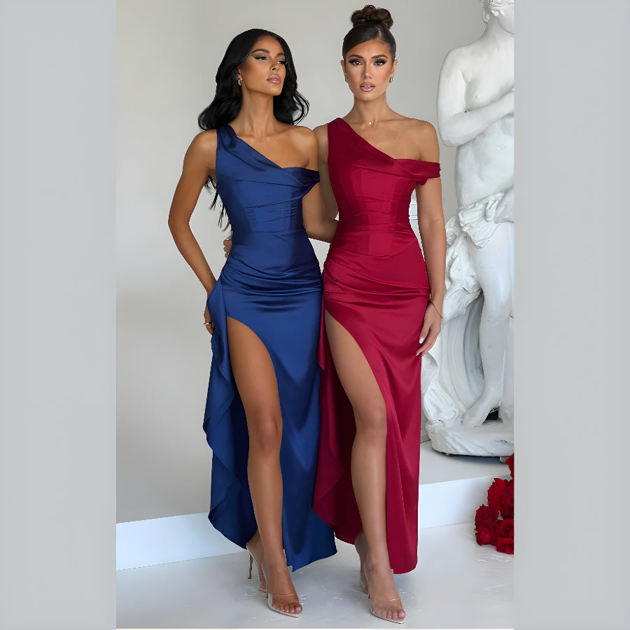 SELENE ONE SHOULDER DRESS