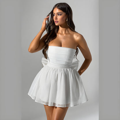 BELLA BOW MINI DRESS