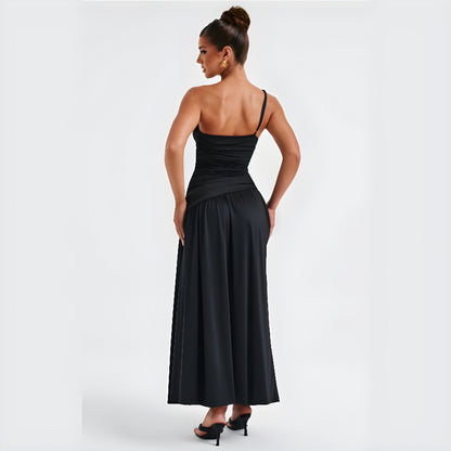 SOLANA ONE SHOULDER DRESS