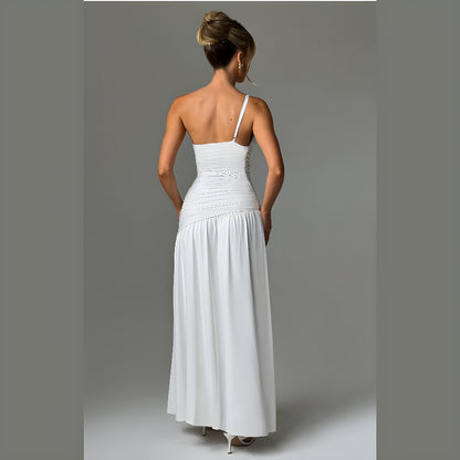 SOLANA ONE SHOULDER DRESS