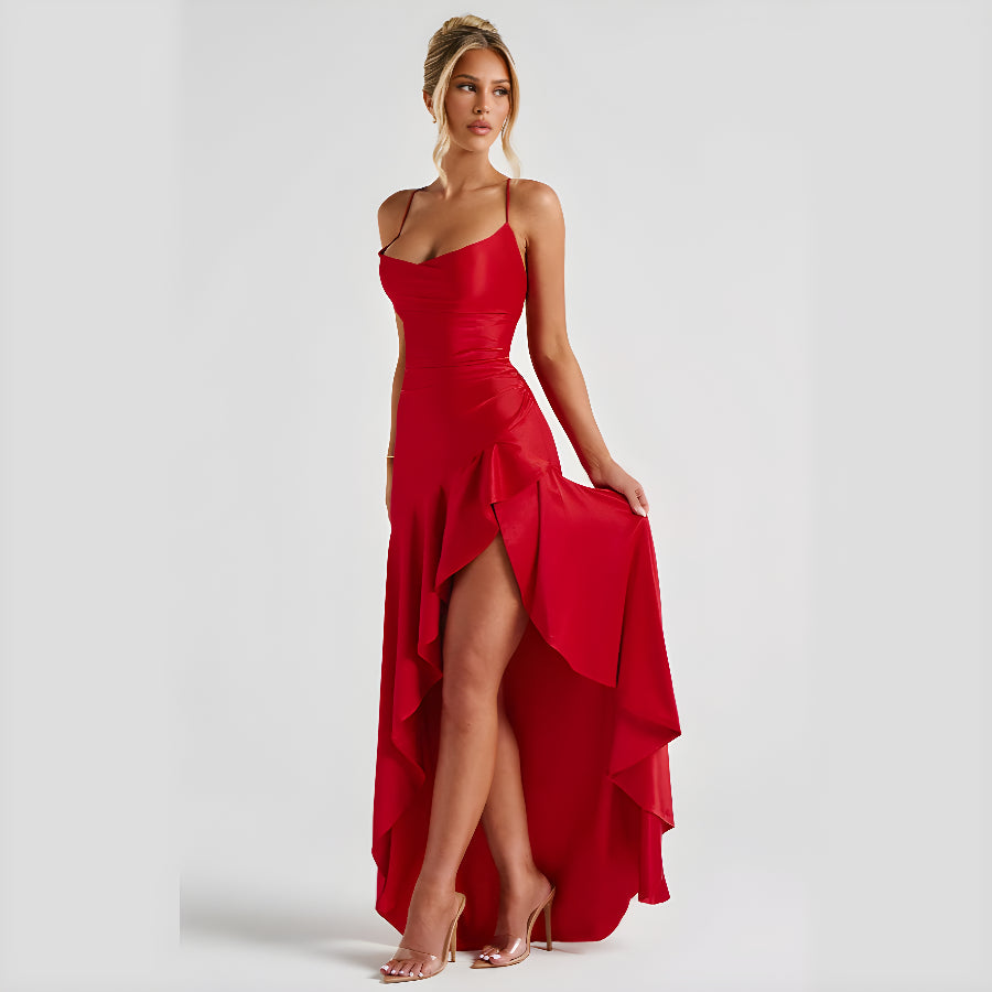 SOLEIL DRAPE DRESS