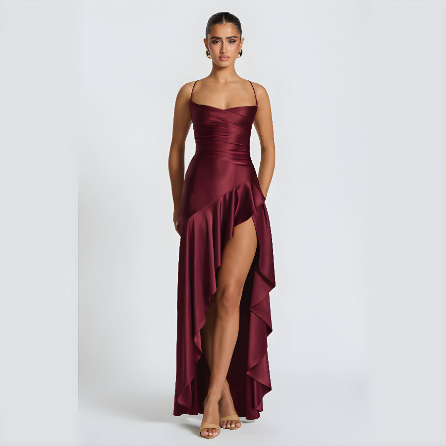 SOLEIL DRAPE DRESS