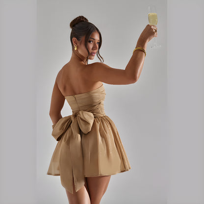 BELLA BOW MINI DRESS