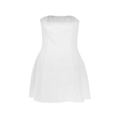 Sexy A-Line Dress Women's Summer New Solid Sexy Sleeveless Off Shoulder Bodycon Dresses Fashion Elegant Club Party Lady Dresses
